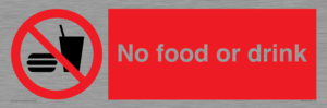 No food or drink